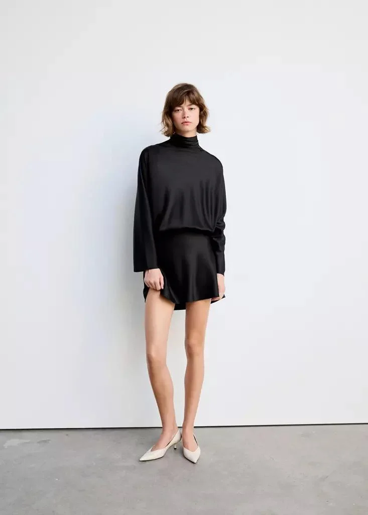 Mango  Satin Dress With Bow for Women | Best Price UAE