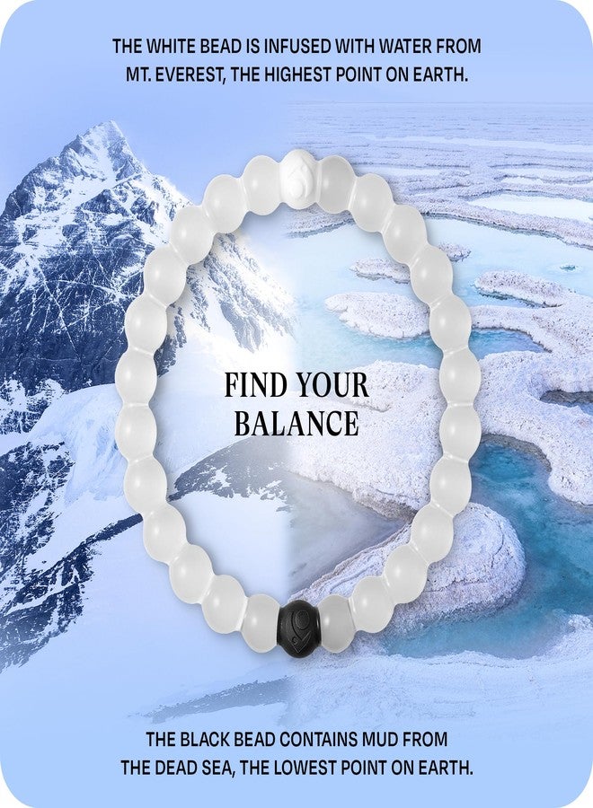 Lokai Beaded Bracelets for Women & Men, Classic Clear Style - Mental Health Awareness Bracelet Encourages Mental Wellness Slides-On for Comfortable Fit - Silicone Stretch Bead Bracelet Jewelry - Image 3