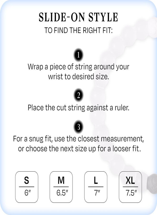 Lokai Beaded Bracelets for Women & Men, Classic Clear Style - Mental Health Awareness Bracelet Encourages Mental Wellness Slides-On for Comfortable Fit - Silicone Stretch Bead Bracelet Jewelry - Image 4