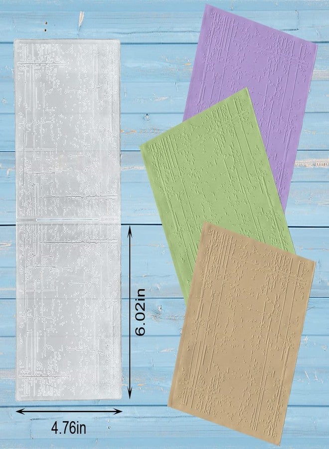 ALIBBON Irregular Background Plastic Embossing Folders for Card Making, Stripe Dots Background Embossing Folders for DIY Scrapbooking, Ink Marks Folders for Paper Craft Photo Album Decorations - Image 2