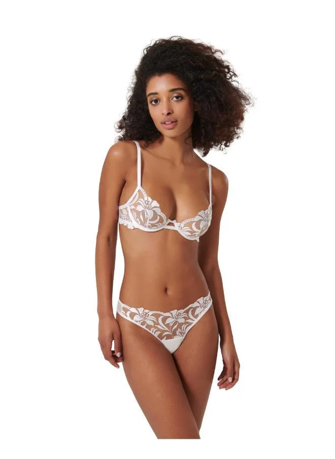 BLUEBELLA Strappy Mesh Detail Wired Bra