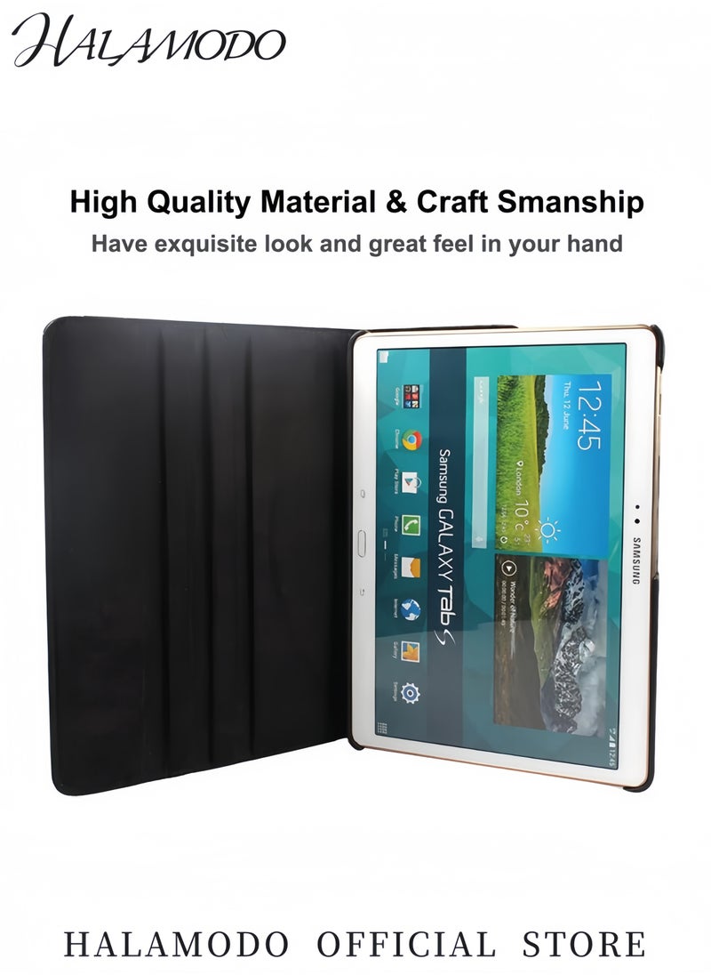Generic - 360 Degree Rotating Stand Case for Samsung Galaxy Tab S 10.5 (SM-T800/T805) Multi Angle Folio Protective Cover Lightweight PU Leather Case with Auto Sleep/Wake Function - Image 1