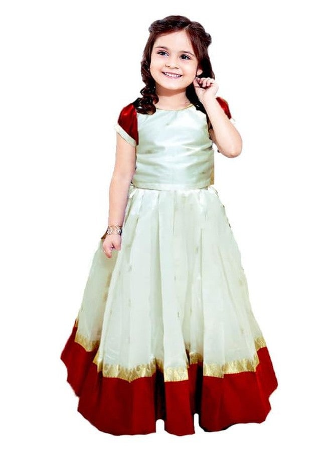 HIBA CREATIONS Baby girl Kanjivuram lehenga choli 2-3 Years - Image 1