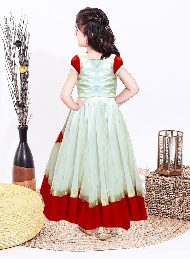 HIBA CREATIONS Baby girl Kanjivuram lehenga choli 2-3 Years - Image 2
