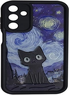 Silicon TPU Case Camera Protection with 3D Cheerful Prints For Samsung Galaxy A16 (Scary Cat)