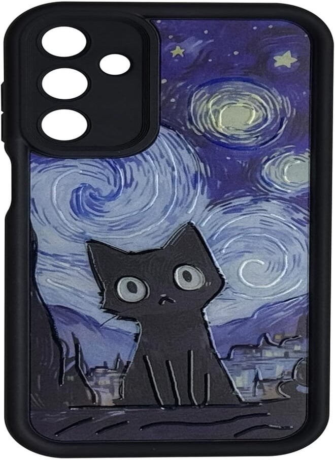 Generic - Silicon TPU Case Camera Protection with 3D Cheerful Prints For Samsung Galaxy A16 (Scary Cat) - Image 1