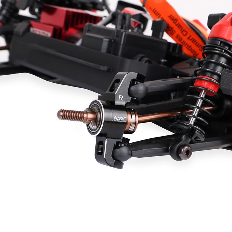 KYX Racing Aluminum Front Hubs Set Suspension Upgrades Parts Accessories for 1/18 RC Car ARRMA Granite Grom Mega - Image 3