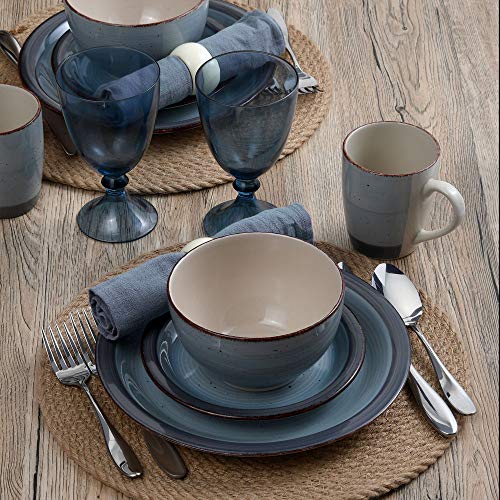 Pfaltzgraff Sadie 16-Piece Dinnerware Set, Blue - Image 3