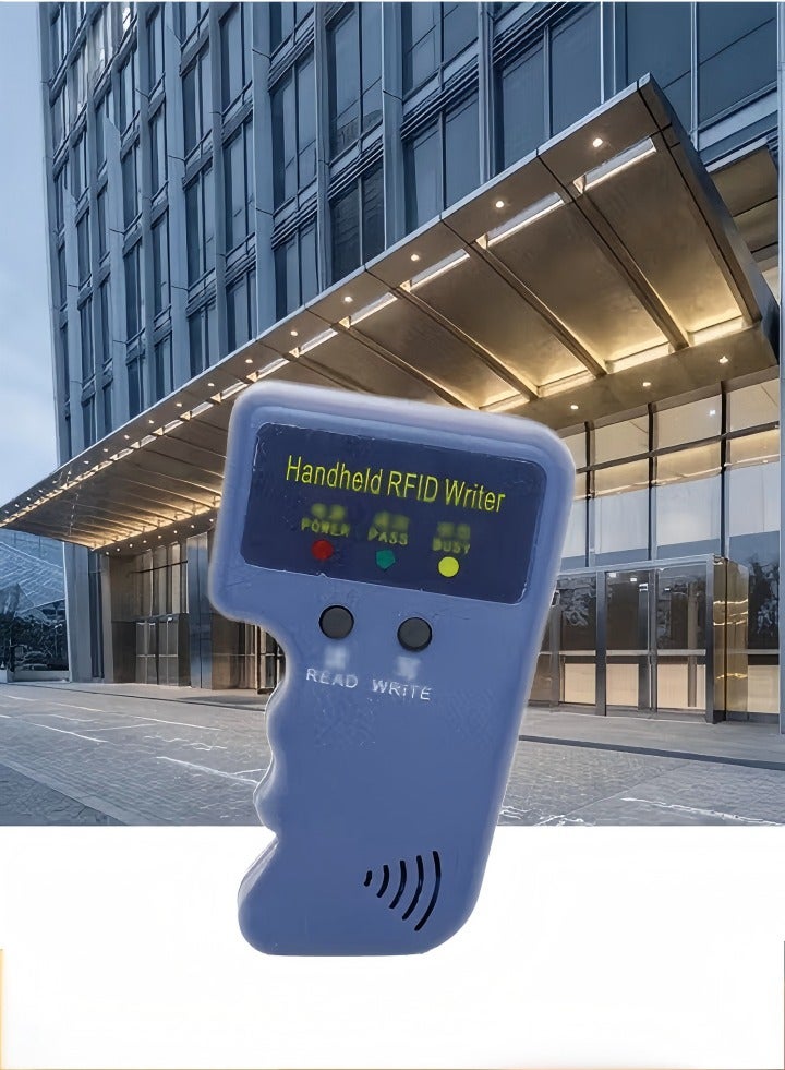 DUNISO Handheld RFID 125KHz ID card copier, portable copier, writer, copier，with 6 writable tags and 6 writable cards  - Image 1