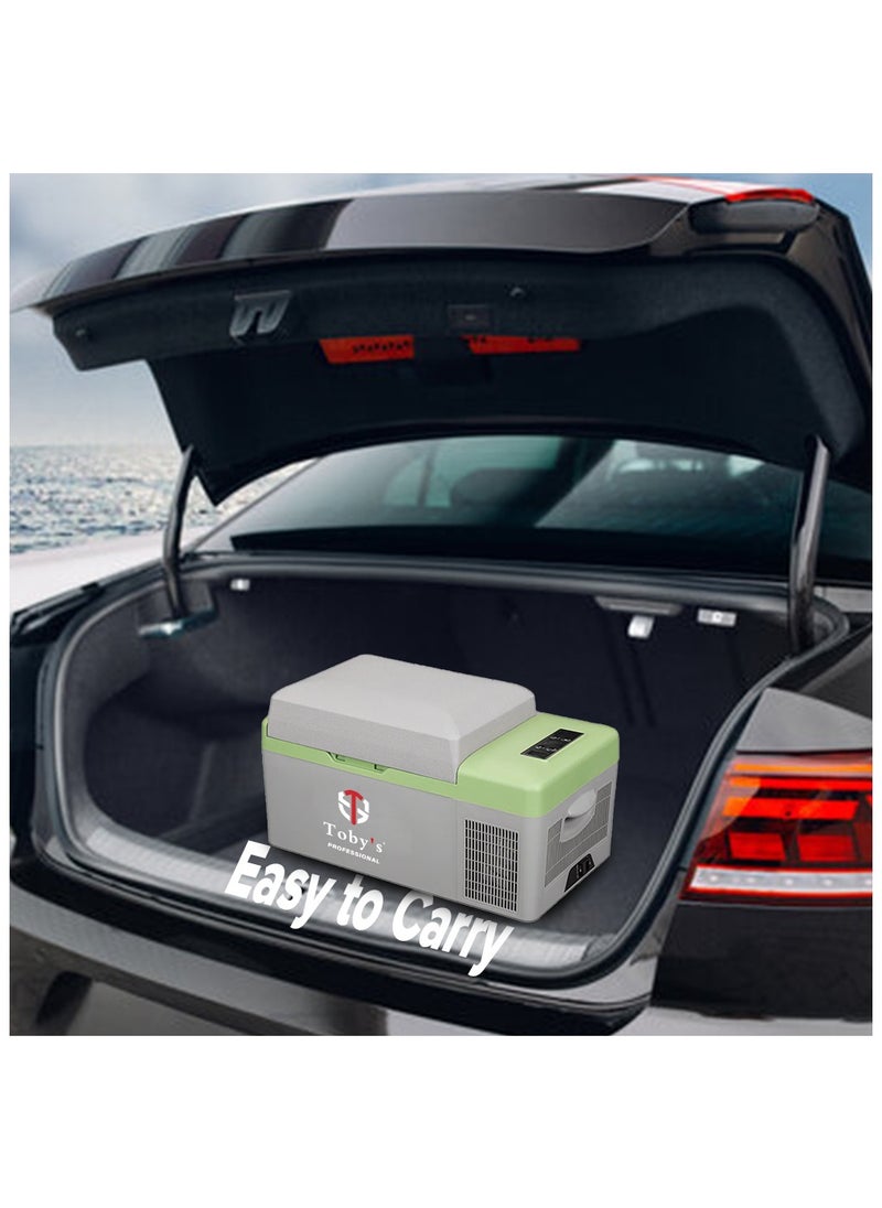 Toby's Toby's TR-15 Portable Freezer,12 Volt Car Refrigerator, 21 Quart (20 Liter) Fast Cooling 12V Car Fridge -4℉~68℉, Car Cooler, 12/24V DC and 100-240V AC for Outdoor, Camping, RV, Truck, Boa  - Image 3