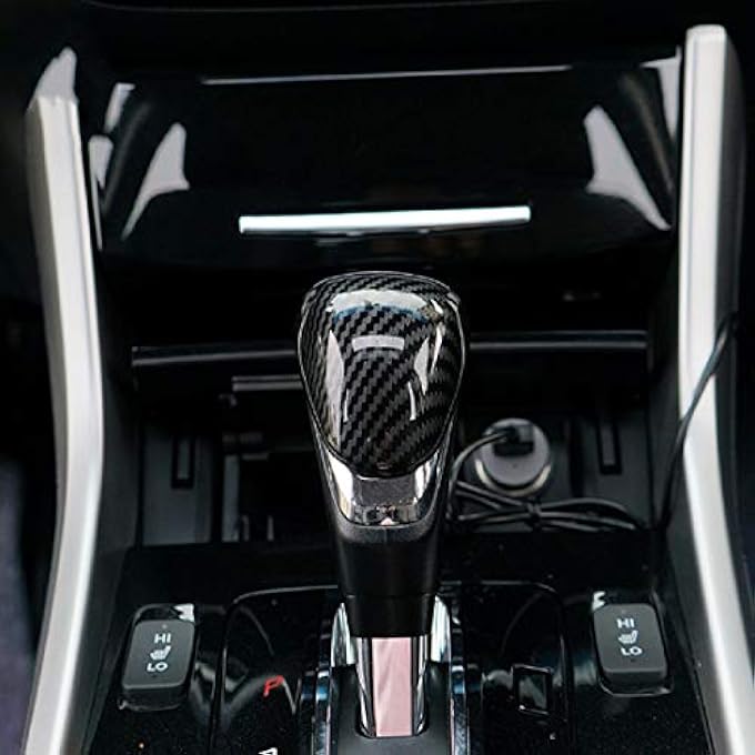 Unity ruihe Carbon Fiber Color Interior Gear Shift Knob Decorator Cover Fit for Honda Accord 20132017 - Image 5