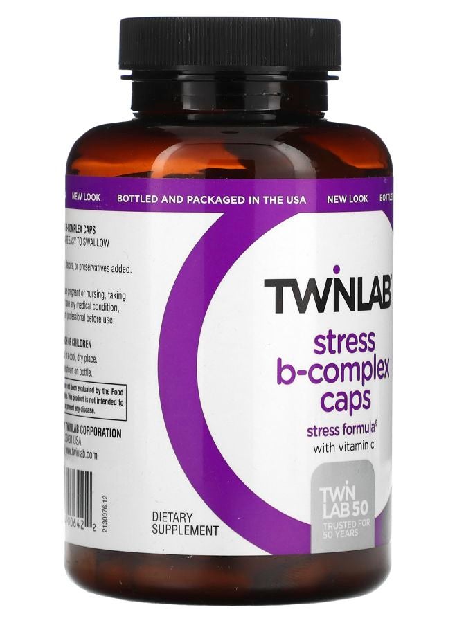 Twinlab Stress B-Complex Caps 100 Capsules - Image 2