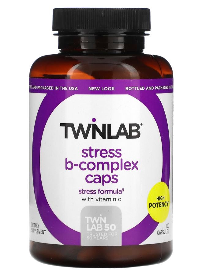 Twinlab Stress B-Complex Caps 100 Capsules - Image 1