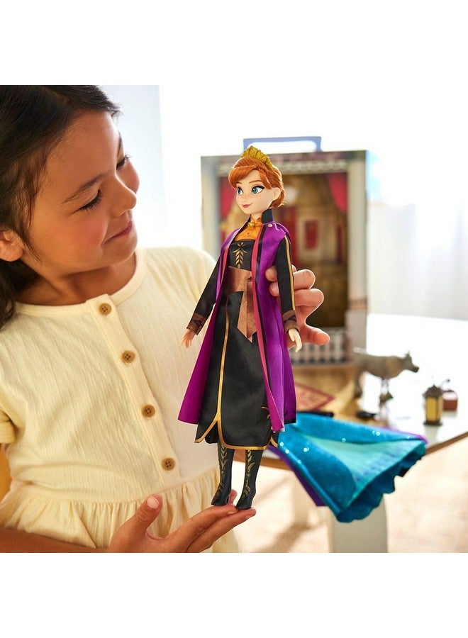 Disney Store Official Princess Story Doll (Anna from Frozen) 11 Inches, Includes Coloring Book and Additional Dress, Princess Doll in Classic Outfit, Princess Toys for Girls - Image 3
