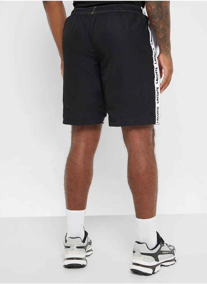 LACOSTE Drawstring Colorblock Shorts