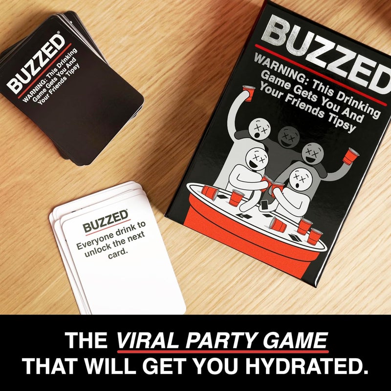 Tickles Buzzed Party Game – Fun & Hilarious Drinking Card Game for Adults | 250 New Cards for Game Night, Girls Night, Birthday Parties & More (Ages: 21 Years & Above, 3-20 Players) - Image 3