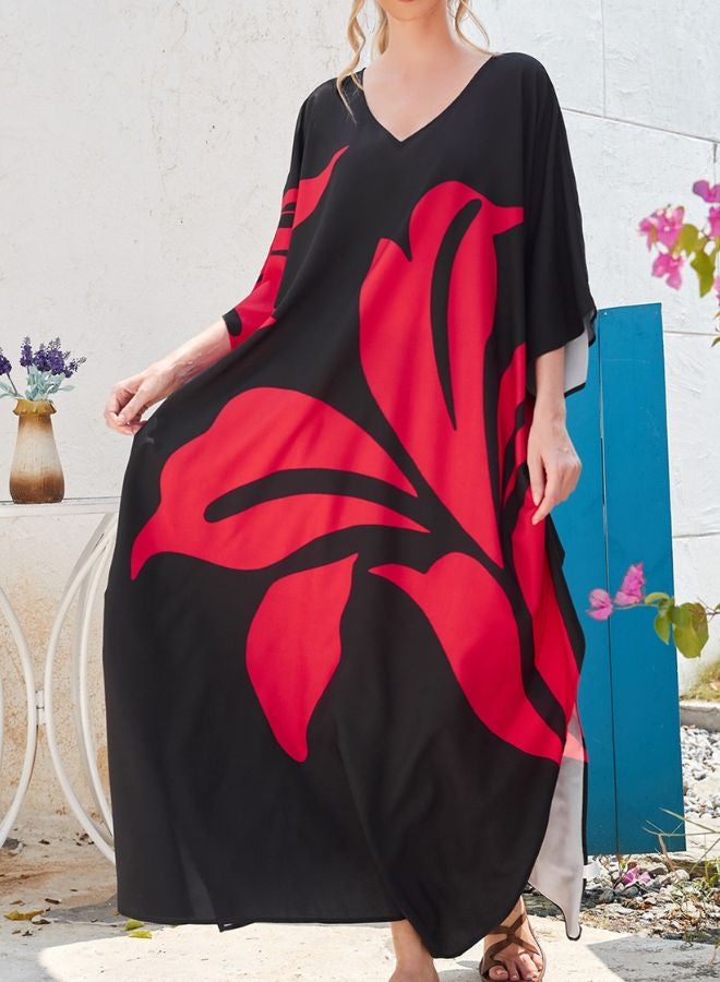 Tepveisoy Women's Dress,Cover Up Beach Dresses,Vacation Loose Robe,Bikini,Sun-protective Smock  - Image 2