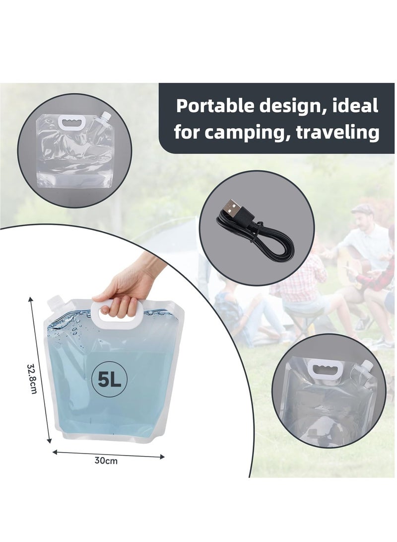 Oasisgalore Portable Travel Bidet Spray with 3L Water Bag, Automatic  Travel Bidet Shower 2 Spraying Modes - Image 5