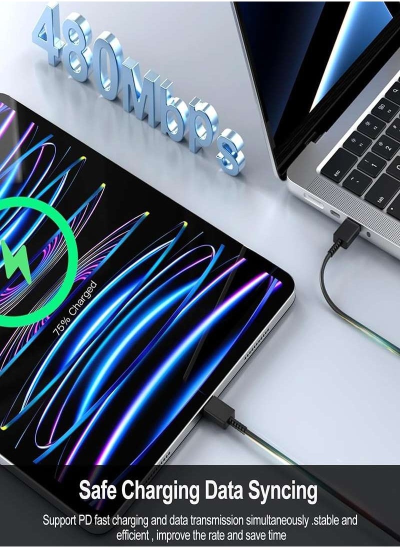أسبور شاحن سريع 45W Type-C مع كابل USB-C بطول 1 متر، متوافق مع Samsung Galaxy S23 Ultra/S23/S23+/S22/S22 Ultra/S22+/Note 10/20/S20/S21/Tab S7/S8 - أسود  - Image 4