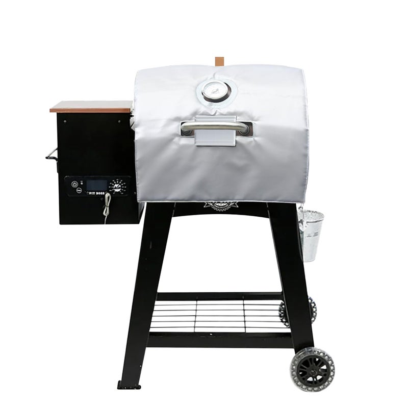 FlameDuty Insulation Blanket for Pit Boss Lexington/Sportsman/Navigator 550/540/500 Wood Pellet Smoker Grill,PB500NX PB500SP PB550G Insulation Blanket Grill Accessory for Winter Smoking,Silver - Image 4