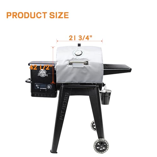 FlameDuty Insulation Blanket for Pit Boss Lexington/Sportsman/Navigator 550/540/500 Wood Pellet Smoker Grill,PB500NX PB500SP PB550G Insulation Blanket Grill Accessory for Winter Smoking,Silver - Image 2