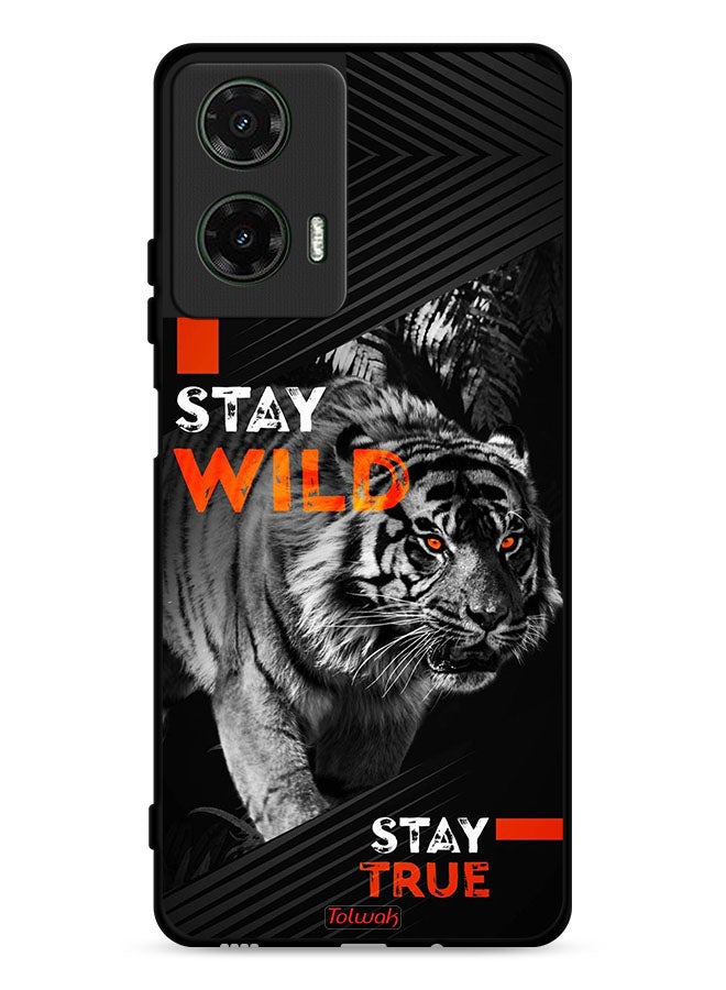 Tolwak Motorola Moto G35 5G Protective Case Cover Stay Wild Stay True - Image 1