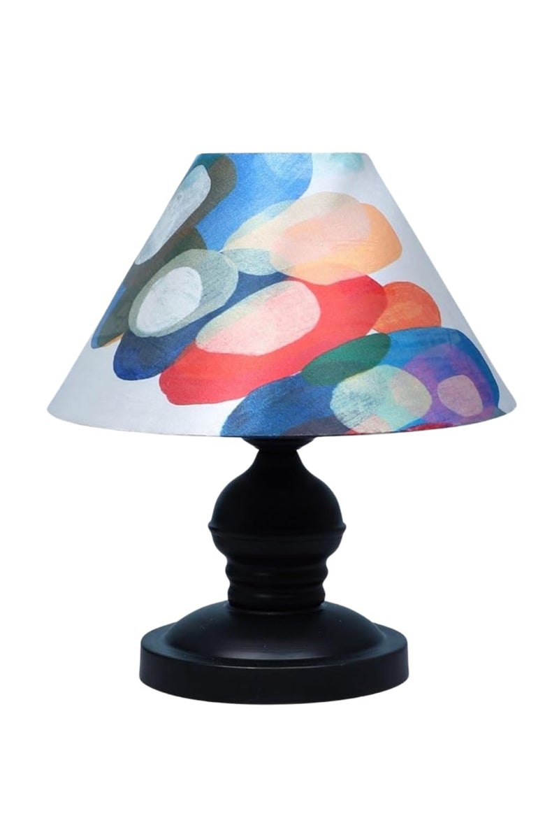 tu casa Metal Table Lamp | Fabric Shade Bedside & Night Lamp for Bedroom Living Room Study | Decorative Home Décor Lighting for Table Top & Gift Item - Image 4