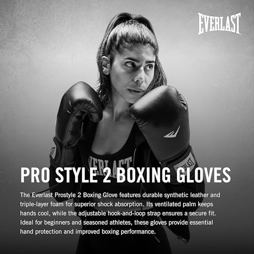 Everlast Prostyle 2 Youth Boxing Gloves Entry Level Training Gloves for Men and Women Secure Fit Hook and Loop Closure Ventilation Heavy Bag Speedbag Training 8 oz Extra Small Red - Image 3