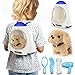WorWoder Electronic Interactive Plush Puppy Battery Operated Mechanical Walking Little Pet Dog with a Cute Bag Barking Tail Wagging Stretching Companion Animal for Toddlers Kids - Image 2