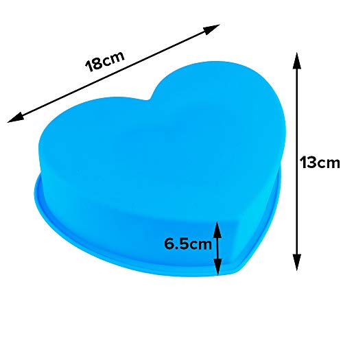 Fine Décor FINEDECOR Silicone Bakeware Heart in Heart Cake Pan/Cake/Jelly/Pudding/Mousse Making Mould (Microwave-Oven-Freezer-Dishwasher Safe Re-Useable), FD 3184 - Image 4
