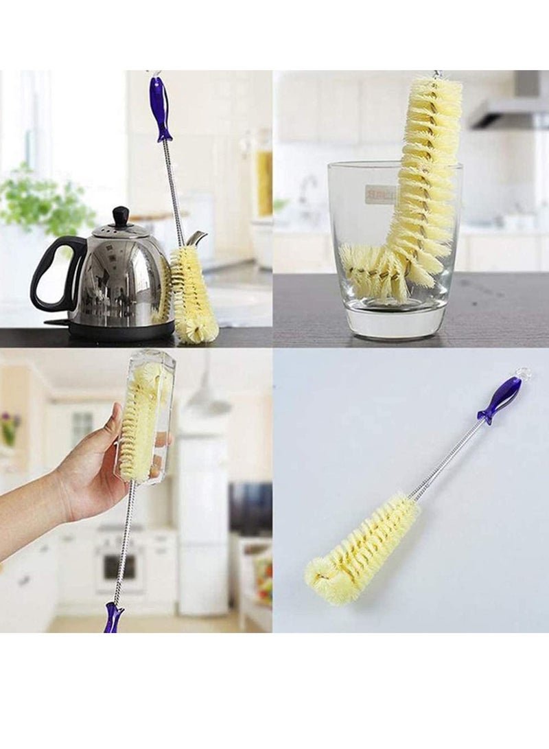 SYOSI Cup Brush No Dead Ends Cleaning Long Handle Bottle Cleaner Scrub for Water Bottles Glasswares Mug Cover Baby 40CM - Image 2