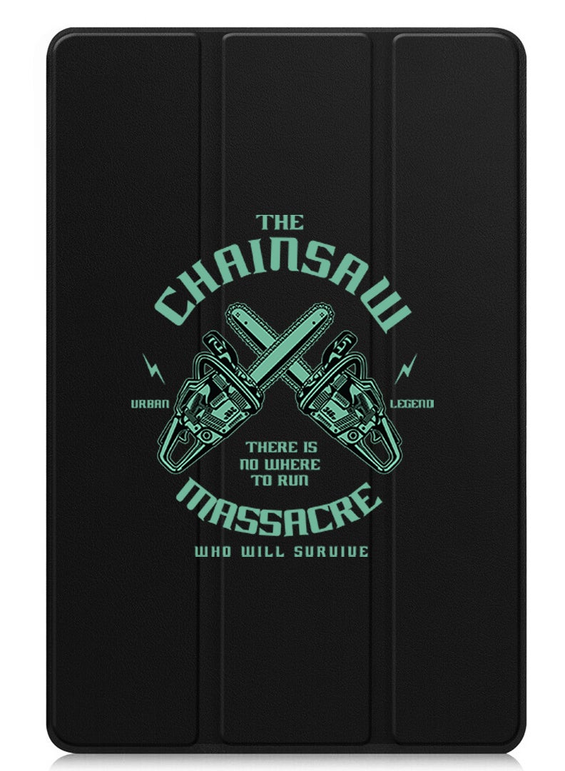 Theodor Protective Flip Case For Xiaomi Redmi Pad Pro (2024) With Trifold Stand Auto Wake Sleep Shockproof Cover The chainsaw - Image 1