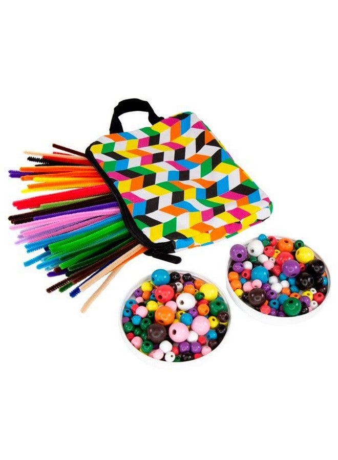 Bendon Barbie Coloring Book and Art Relaxation Set ~ Barbie Coloring Book Set with Fuzzy Sticks and Wood Beads Set (Barbie Coloring Books) - Image 3