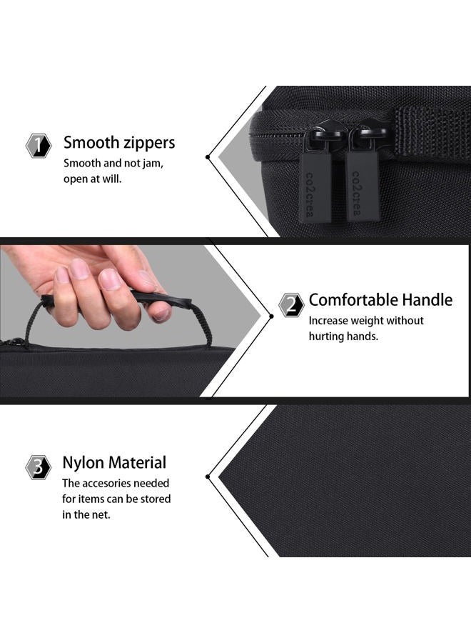 Co2Crea حافظة صلبة متوافقة مع سهام الرأس الصلب أو الرأس الناعم، تحمل 12 سهمًا وإكسسوارات إضافية، أنابيب تخزين مدمجة وجيوب للطيران، النصائح، والأعمدة - Image 3