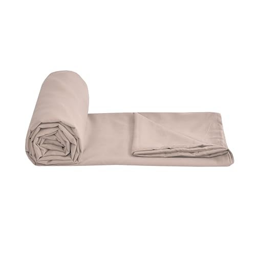 TIB® Glace Cotton King Size Elastic Bedsheet with 2 Pillow Covers, 140 GSM, 72x78x8 Inches. (Light Pink) - Image 4