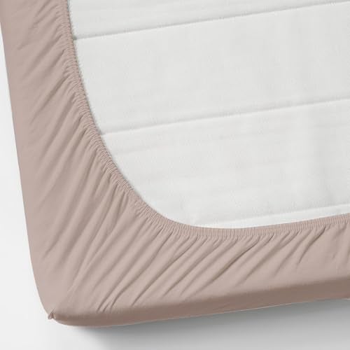 TIB® Glace Cotton King Size Elastic Bedsheet with 2 Pillow Covers, 140 GSM, 72x78x8 Inches. (Light Pink) - Image 3