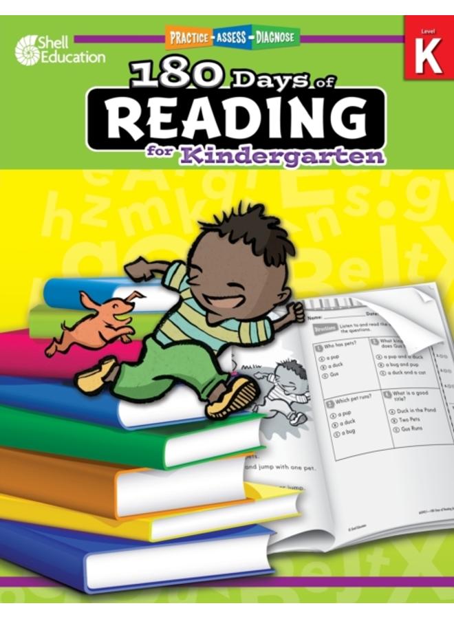 180 Days of Reading for Kindergarten : Practice, Assess, Diagnose 