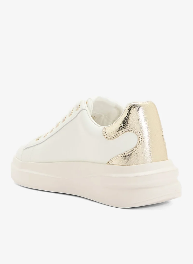 GUESS Logo Detailed Lace Up Low Top Sneakers