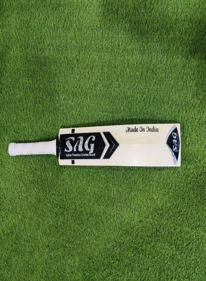 SAG Players Edition English Willow Professional Cricket Bat | Free Cover | Lightweight | Short Handle, Multicolor - Image 2