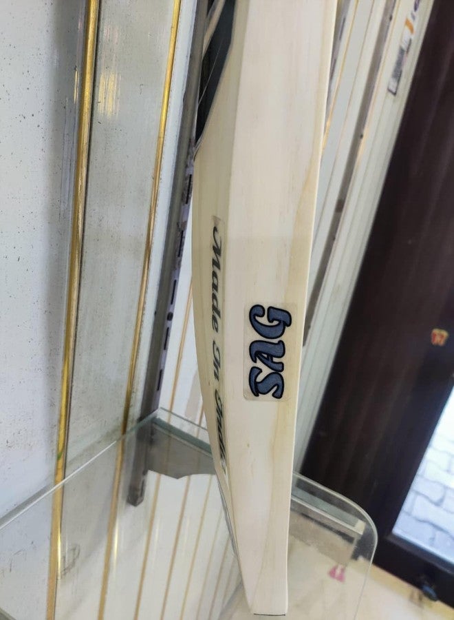 SAG Players Edition English Willow Professional Cricket Bat | Free Cover | Lightweight | Short Handle, Multicolor - Image 3