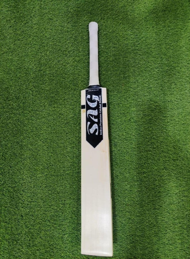 SAG Players Edition English Willow Professional Cricket Bat | Free Cover | Lightweight | Short Handle, Multicolor - Image 1