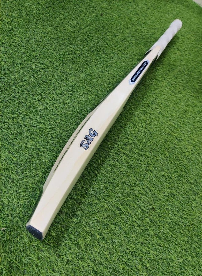 SAG Players Edition English Willow Professional Cricket Bat | Free Cover | Lightweight | Short Handle, Multicolor - Image 5