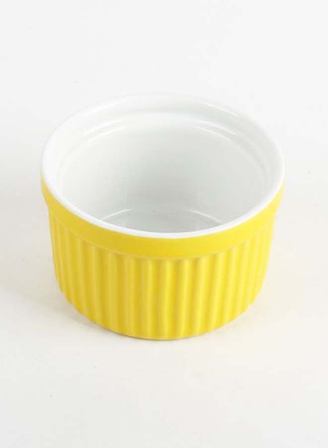 نيبمينينت طقم سلطانيات صغيرة للفرن كلاسيكية ومنقوشة مكون من 6 قطع أصفر/ابيض 8 x 8Ø³Ù†ØªÙŠÙ…ØªØ± - Image 2