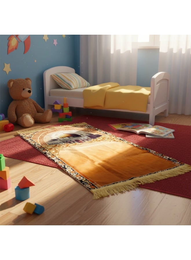 Premium Soft Travel Prayer Mat – Lightweight, Elegant & High-Quality Print for Daily Use - Image 5