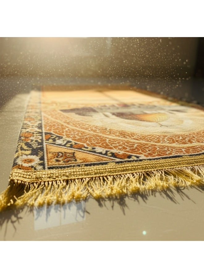 Premium Soft Travel Prayer Mat – Lightweight, Elegant & High-Quality Print for Daily Use - Image 3