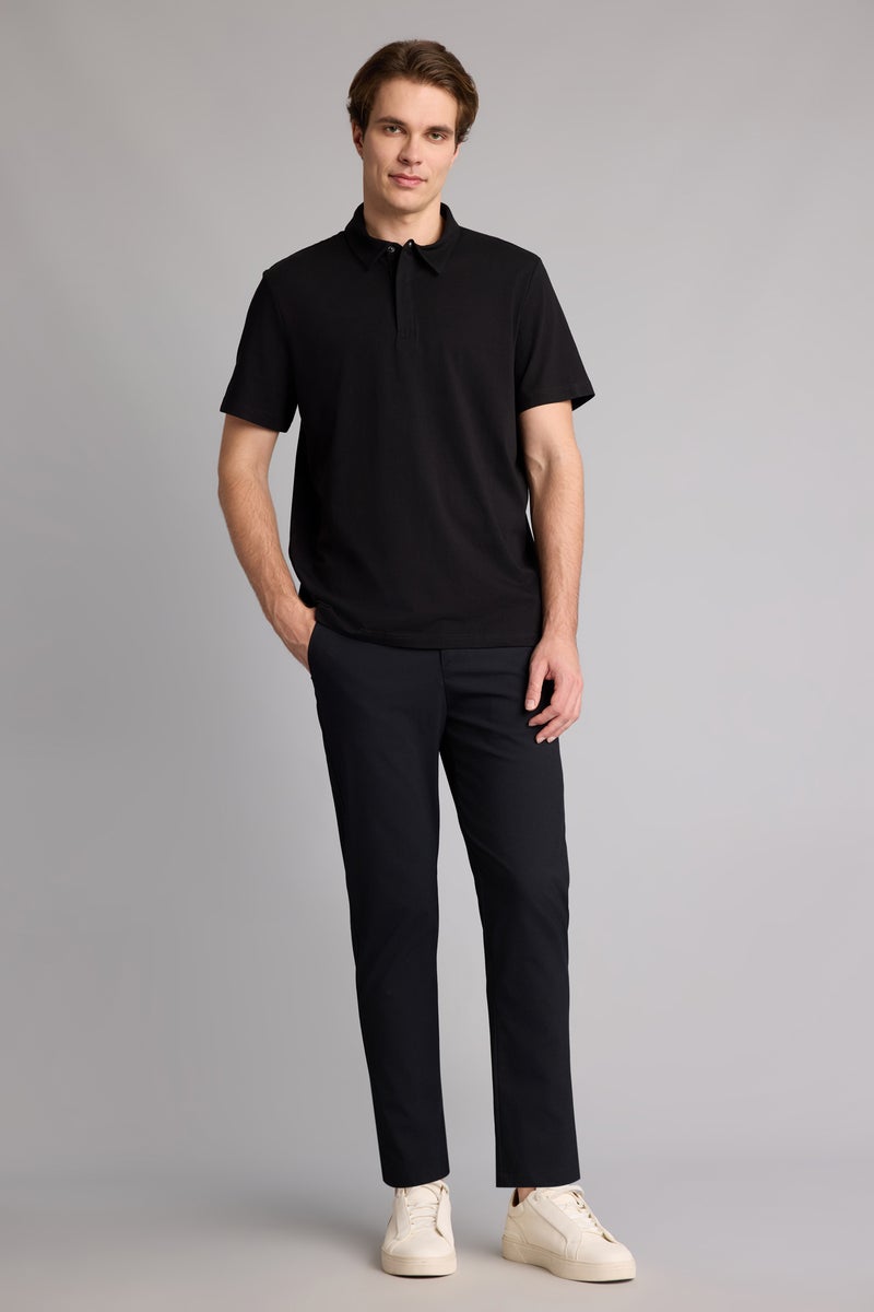 DeFacto Blue Man Tailored Fit Trousers Casual - Image 3