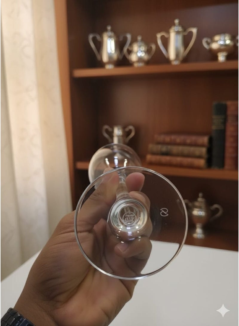 Turkish 6-piece gilded glass set - Image 3