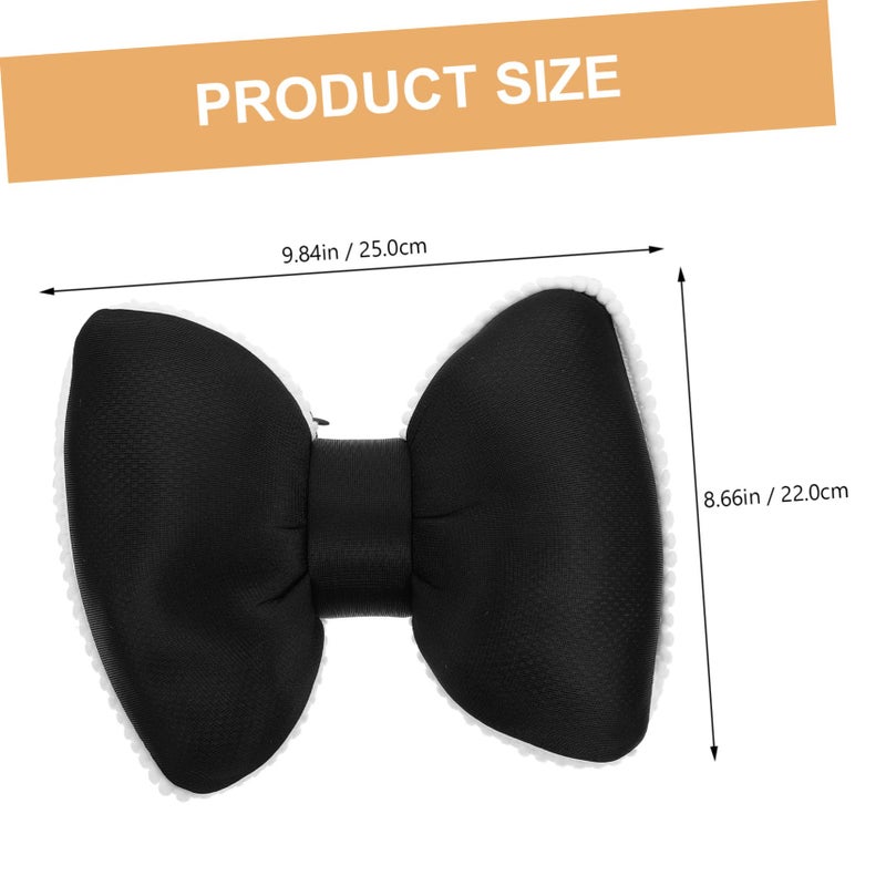 Car Neck Pillow with Lumbar Cushion Bowknot Shaped Breathable Support for Drivers Office Home Use - Image 3