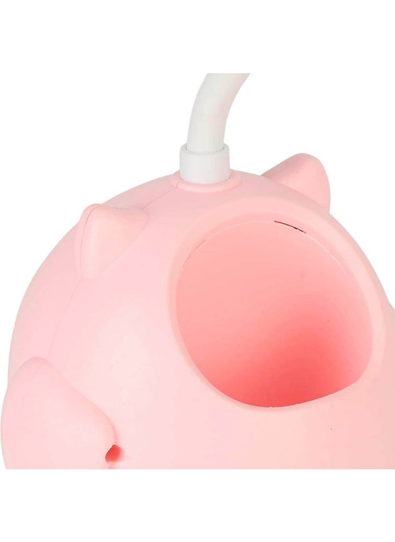 MD Pink Owl Pink Owl Table Lamp Pencil Holder  - Image 2