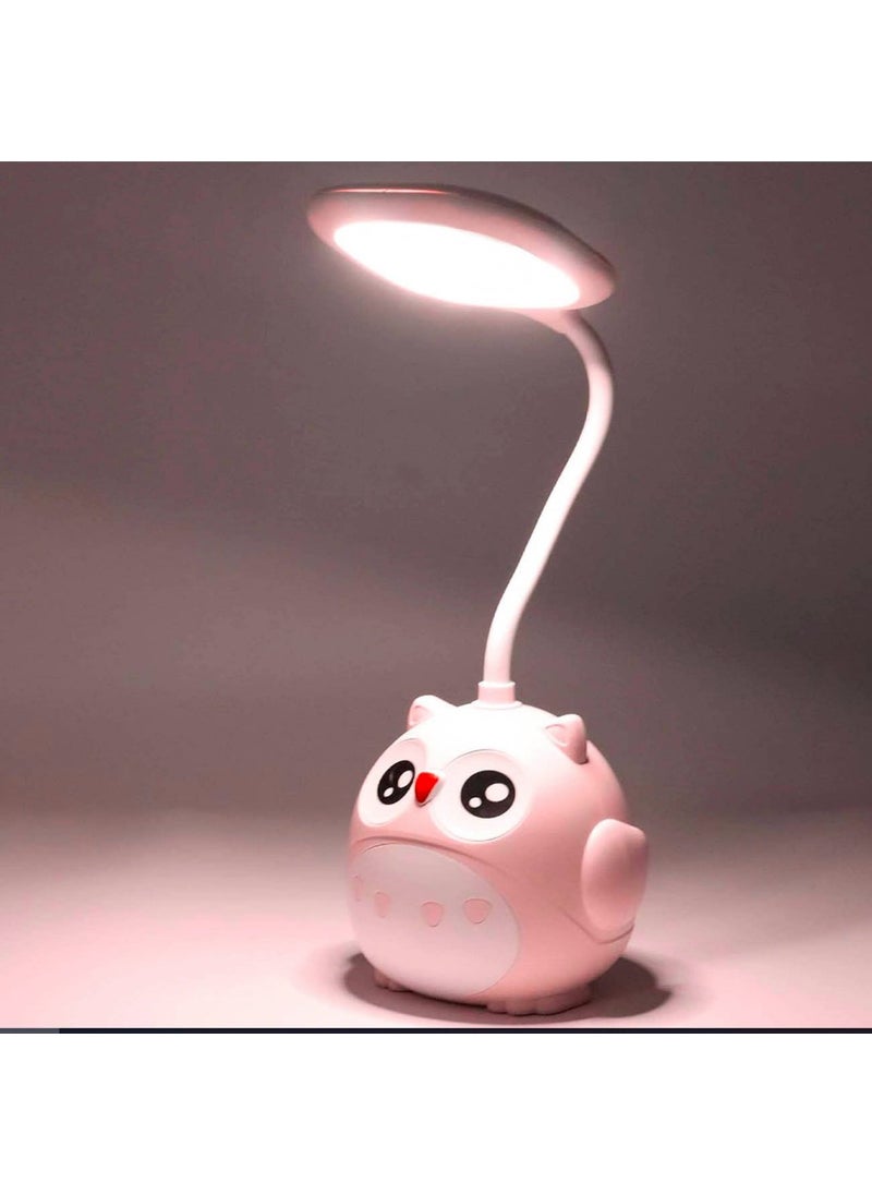 MD Pink Owl Pink Owl Table Lamp Pencil Holder  - Image 1
